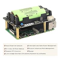 Geekworm X728 UPS Shield (Max 5.1V 5A) for Raspberry Pi 5 / 4B/3B+/3B/2B – Ansicht 6