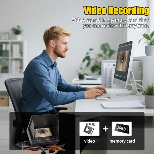 Caméra d'égout 30 m avec enregistreur DVR pour inspection de plomberie