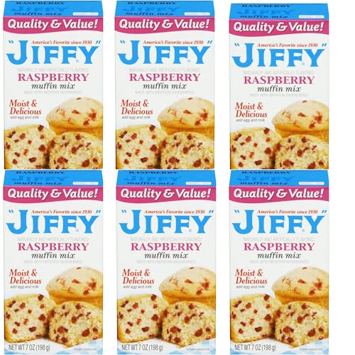 Raspberry Muffin Mix (Pack Of 6), 7 oz. Each -