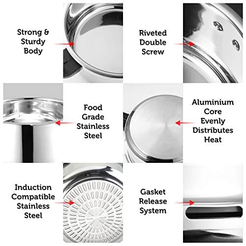 Image of Stainless Steel Pressure Cooker (3Liters)