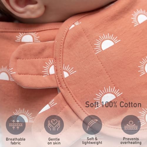 GLLQUEN BABY Newborn Swaddles with Zipper, 0-3 Months, Adjustable Hook&Loop - image 5