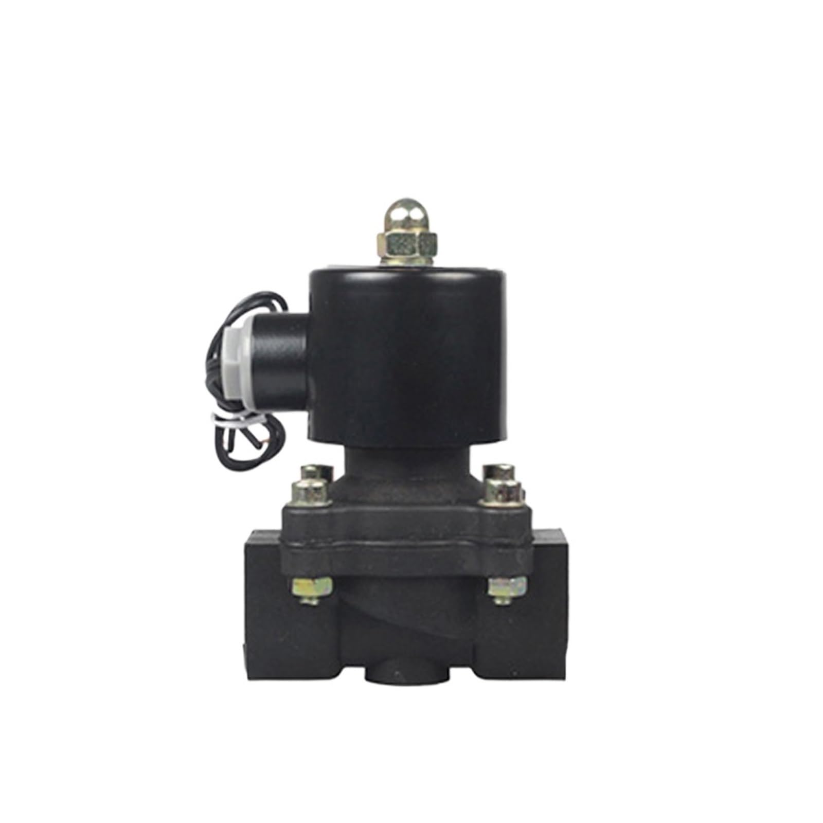 XFMZFUBD 3/4" plastic solenoid valve normally closed high flow solenoid process valve AC220V DC24V DC12V suitable for water oil and air(220VAC-24H WORKING TYPE)