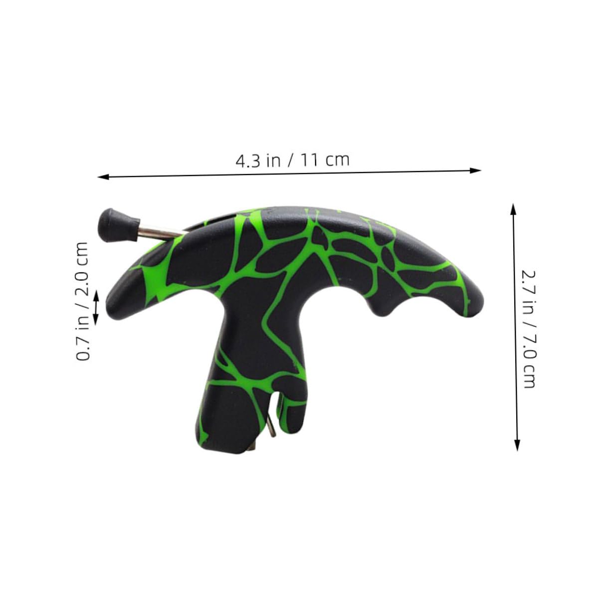 LIOOBO Green Plastic Thumb Release for Compound Equipment Fittings and Releaser Aid