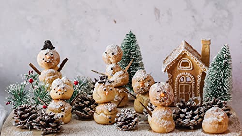 Learn to bake delicious cream puff snowmen