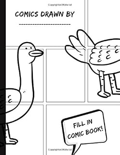 Comics drawn by: Blanks Comic Panels, For drawing your own comics, Draw your own comic adventure stories