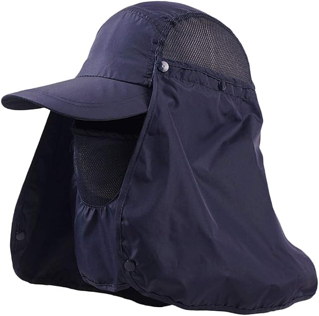 Boné feminino de verão com proteção UV e aba larga para uso externo, proteção contra neblina, antipoeira, antiderrapante e proteção contra fendas