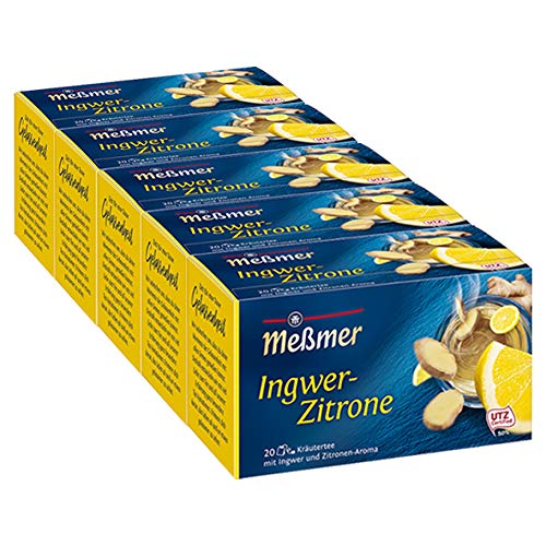 Meßmer Ingwer-Zitrone 20 TB, 5er Pack (5 x 35 g)
