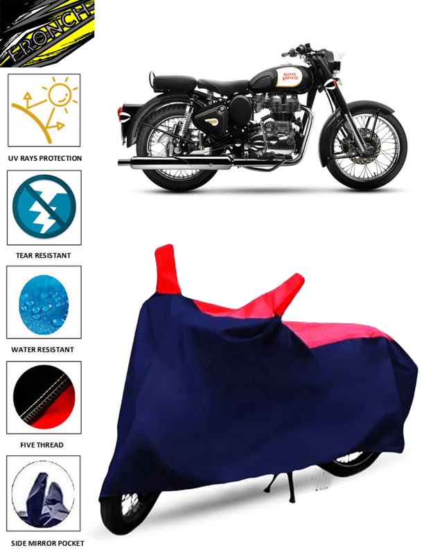 Image of FRONCH Waterproof Bike /SCOOTY Cover for Royal Enfield Classic 350 (Classic 350 Bike Cover /Classic 350 Bike Cover Waterproof /Royal Enfield Classic 350 Bike Cover)