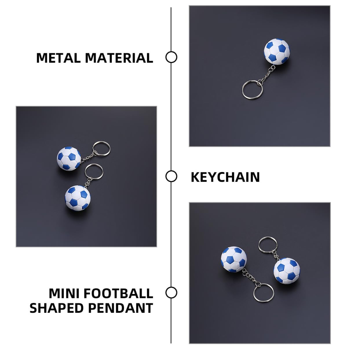 Toddmomy Fußball Schlüsselanhänger Robuste Anhänger Für Taschen Und Schlüssel Dekoration Für Partys Und Für Weiße Designs