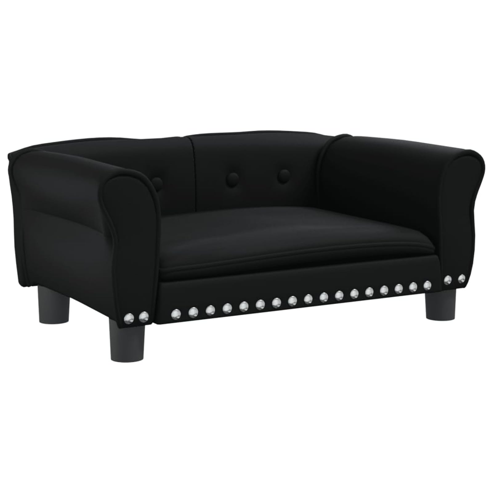 LAPOOH Lettino per Cani Nero 70x45x30 cm in Similpelle,Articoli per Animali,Animali Domestici - Articoli,Articoli per Cani,Lettini per Cani(SPU:171831)