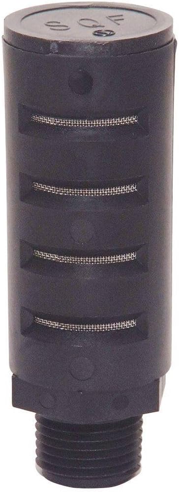 For High Flow Super Quiet Air Tool Pneumatic Muffler Vent Breather Silencer 1/2 NPT