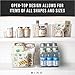 BINO Plastic Storage Basket, Large | Multi-Use Storage Basket | Rectangular Cabinet Organizer | Baskets for Organizing with Handles | Home & Office Organization & Container Storage