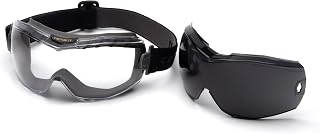 Carhartt Gear CHG12KIT Goggle Kit - Clear Lens with Gray Replacement - One Size Fits All - Black