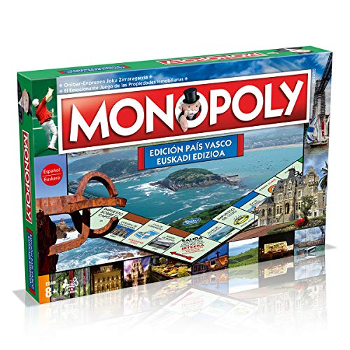 MONOPOLY Juegos de Mesa - Edición Basque Country / Euskadi: 2-6 Jugadores, Juegos Infantiles y para Adultos, Perfecto Regalo, Ideal para Noches de Juegos, Desde 8+ Años