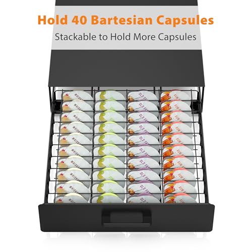 image for ZECENN Storage Drawer for Bartesian Capsules, Stackable Cocktail Pod H