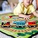 Melissa & Doug Round The Rails Train Rug with 3 Linking Wooden Train Cars (39 x 36 inches)