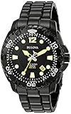 Bulova Men's 98B242 Sea King Analog Display Japanese Quartz Black Watch