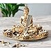 Produktbild INtrenDU Buddha Dekoteller Bronze mit Teelichthaltern und Deko-Steinen
