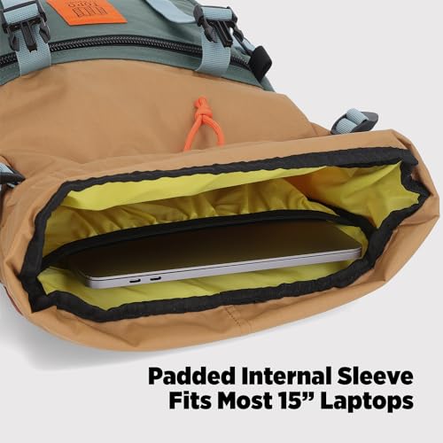 Topo Designs Rover Pack Classic - Daily Daypack for Commutes, Day Trips, Hikes, Iconic Denver Design, Recycled Nylon Durable Construction, PFAS-Free, Fair Trade, BlueSign Approved (Beetle/Spice)4