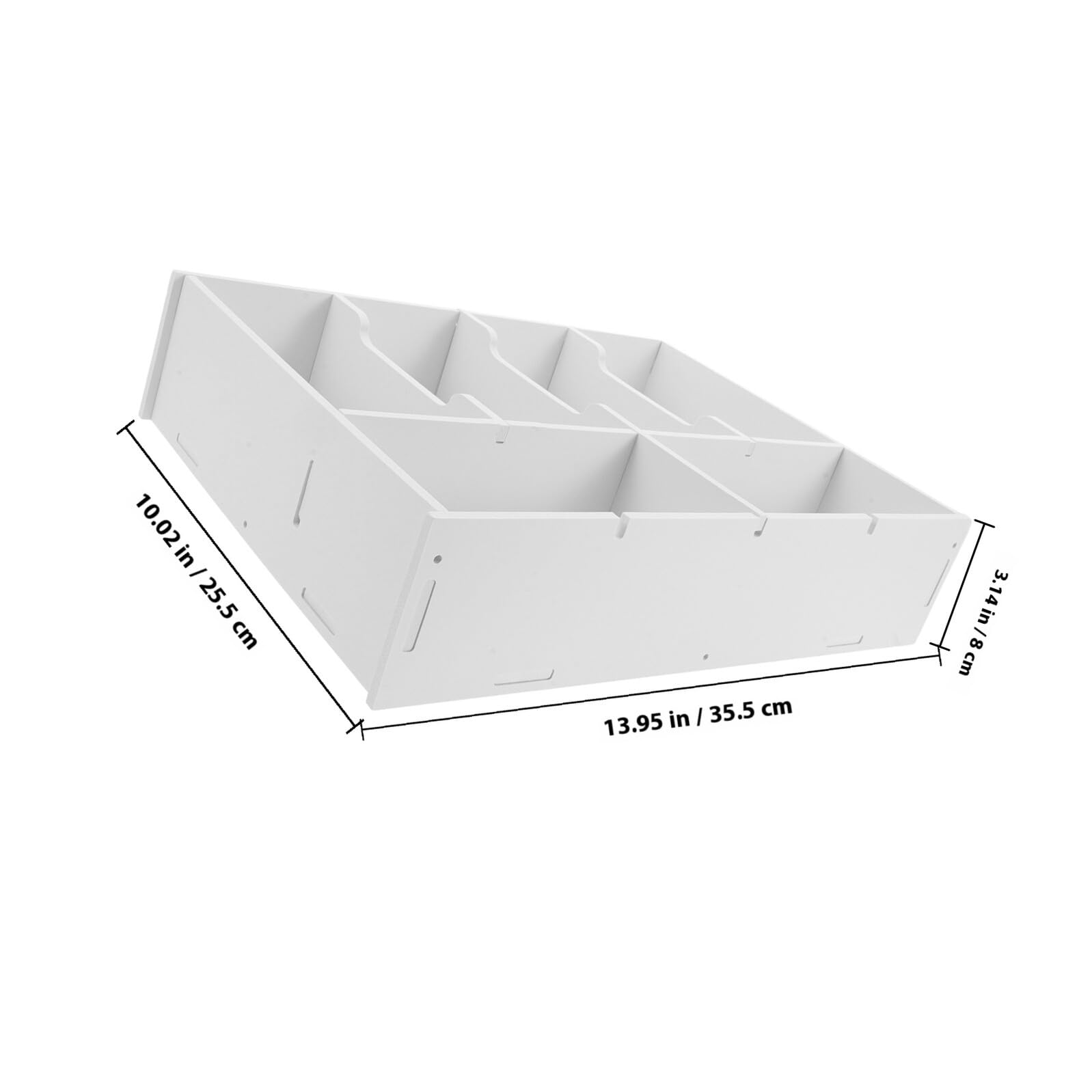Organizer per Denaro Compatto con 6 Scomparti in Plastica per Cassetto, Vassoio Porta Soldi per Contanti e Ricevute, Contenitore Portatile per Registratori di Cassa e Ufficio