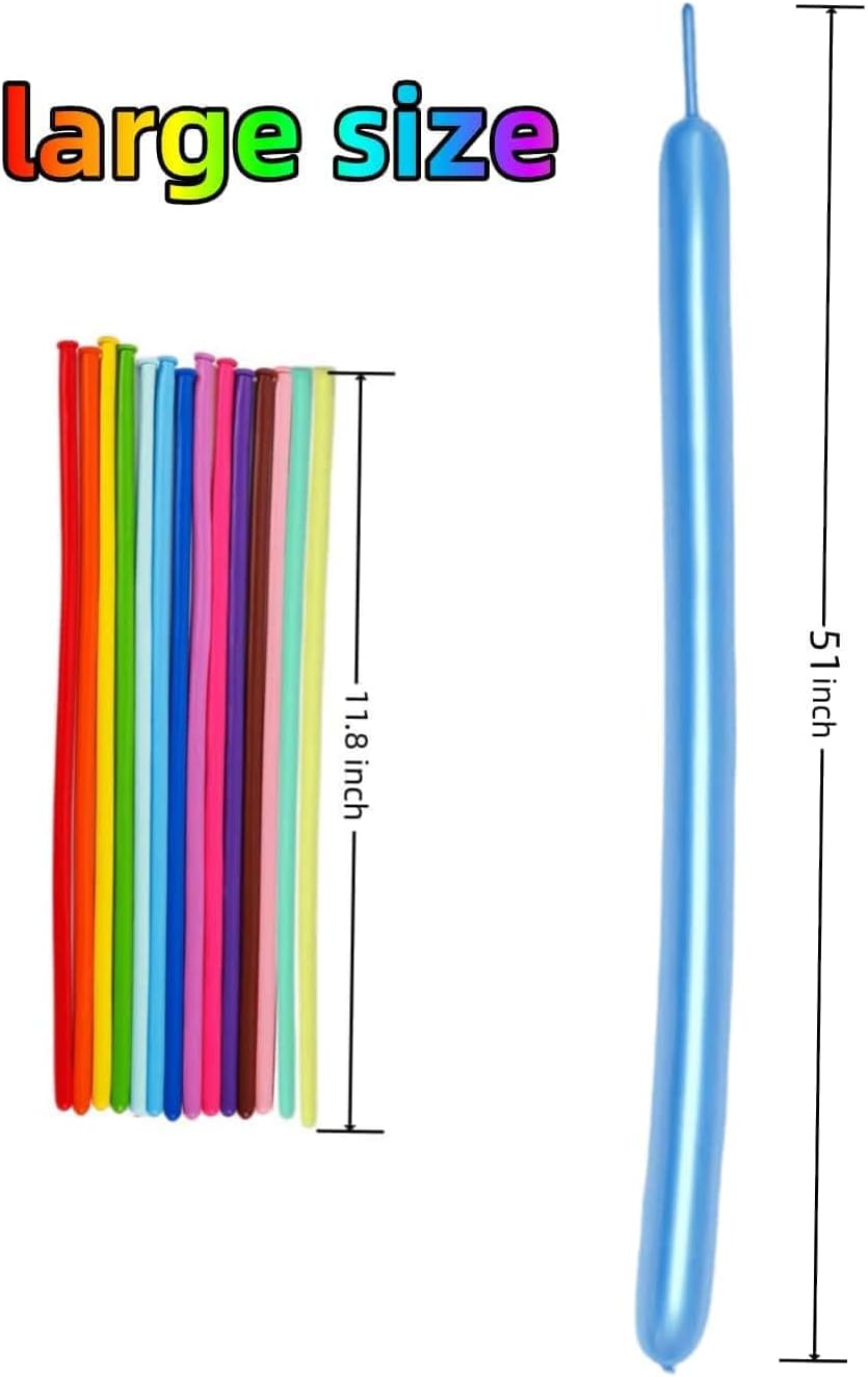 2000 Pcs 260 Balloons Bulk 20 Colors Long Twisting Balloon for Party Decorations, Magic Shows, Clown Supplies