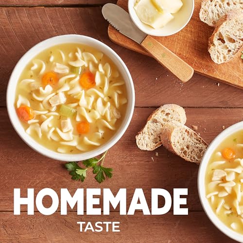 Image of Progresso Traditional Chicken Noodle Canned Soup, 19 oz | White meat chicken, egg noodles & savory vegetables in flavorful broth, 100 calories per serving, No artificial flavors