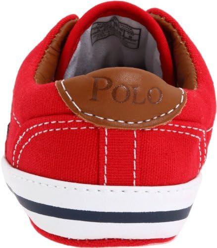 Ralph Lauren Layette Vaughn Crib Shoe (Infant/Toddler),Red Canvas,0 M US Infant | Image 2