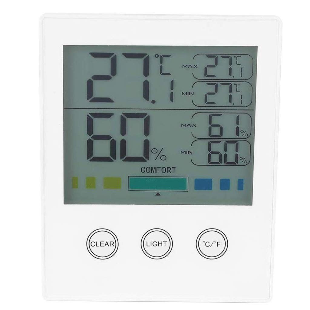 PNAWLLCF-65 Habitación Termómetro Digital Interior Nivel de Confort termómetro y higrómetro Digital termómetro higrómetro Interior, Indicador de Humedad