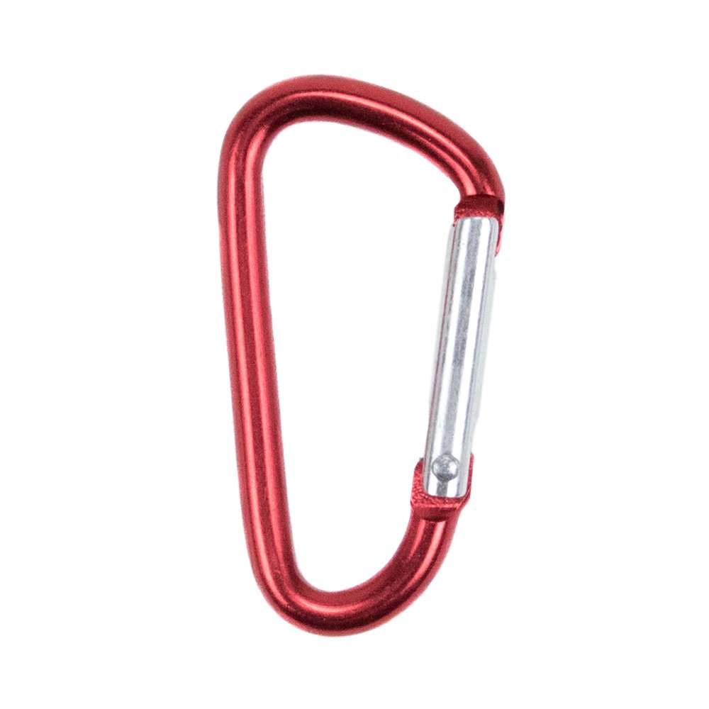 Paracord Planet 40mm Durable Aluminum Mini Carabiner Clip Keychain Spring Loaded Gate - Assorted Colors and Pack Sizes - Hiking, Traveling, at Home, in The RV, Fishing, etc. (Red, 20 Pack)
