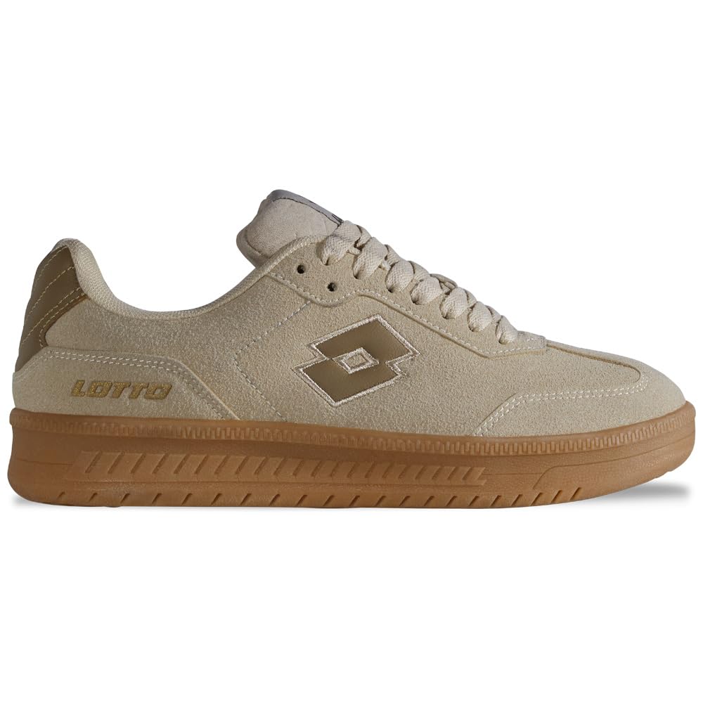Lotto Unisex Makera SC Trainers, Sand Taupe, 10.5 UK