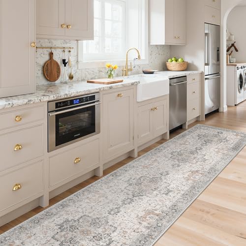 GENIMO 2'6''x14 Runner Rugs for Hallway, Machine Washable Non Slip