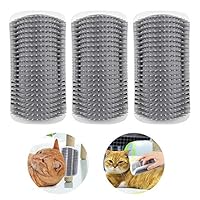 Kätzchen Selbst Pflege Massage Bürste Wand Ecke Bürste Werkzeug Katze Toys Selbstreinigende Katzenbürste mit Katzenminze Unterstützung für Türen Tisch Wände