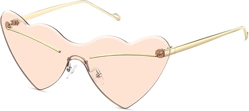 STORYCOAST Heart Shaped Sunglasses for Women Girls Ladies Vintage Goggle Mod Sun Glasses Shades