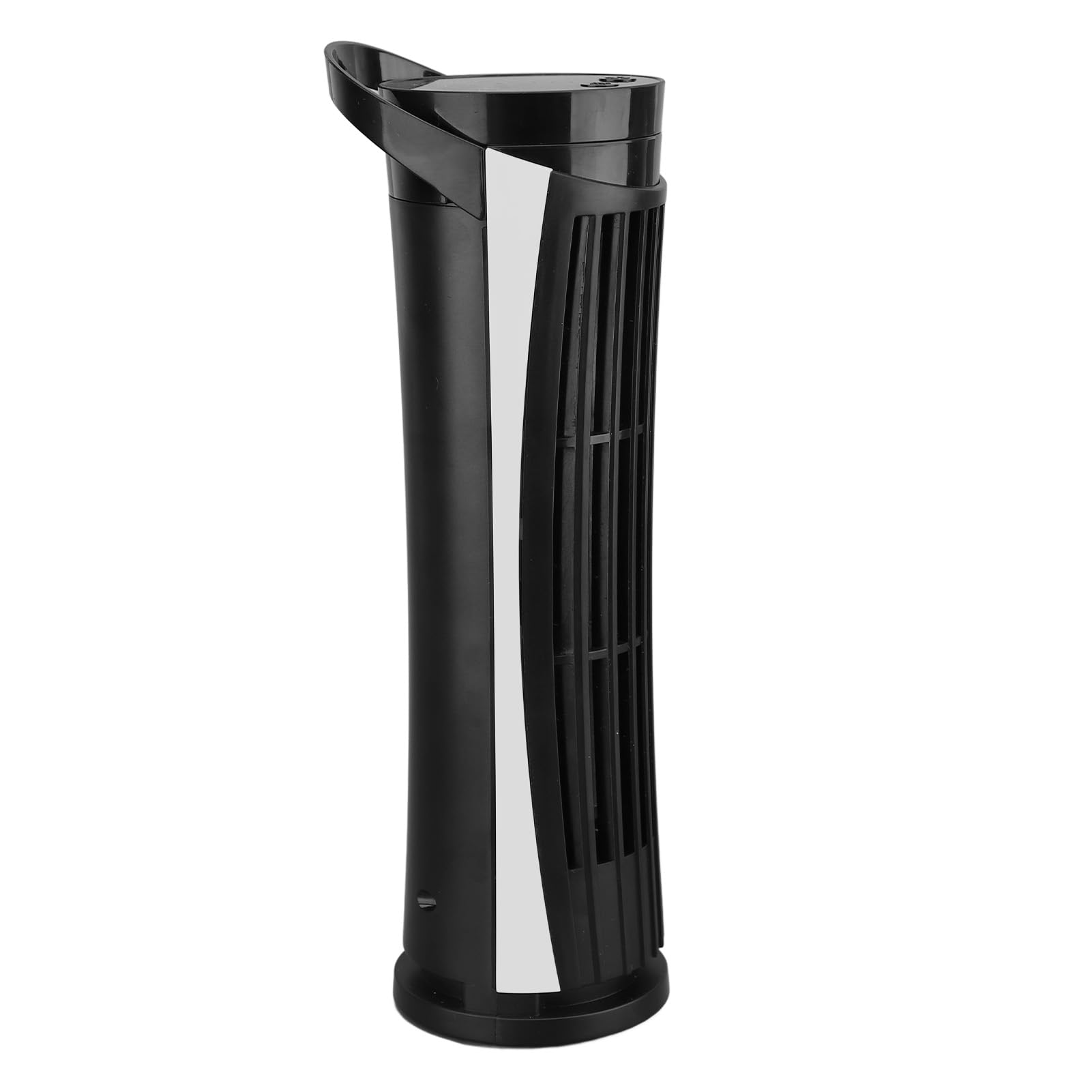 ASHATA Tower Fan, USB Bladeless Desk Fan with 2 Lighting Modes and 2 Speeds Adjustable for Home Office Dormitory Daycare (Black)