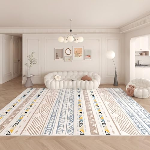 Alfombra comedor 100x200cm geométrica que protege el suelo bajo el escritorio y vestidores 2