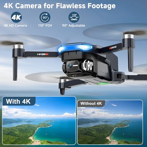 GPS Drone with 4K Camera for Adults, Foldable RC Quadcopter with 1312ft Range Video Transmission, 48 Mins Flight Time, Auto Return, Follow Me, Circle Fly, Waypoint Fly, Gesture Control - Image 3