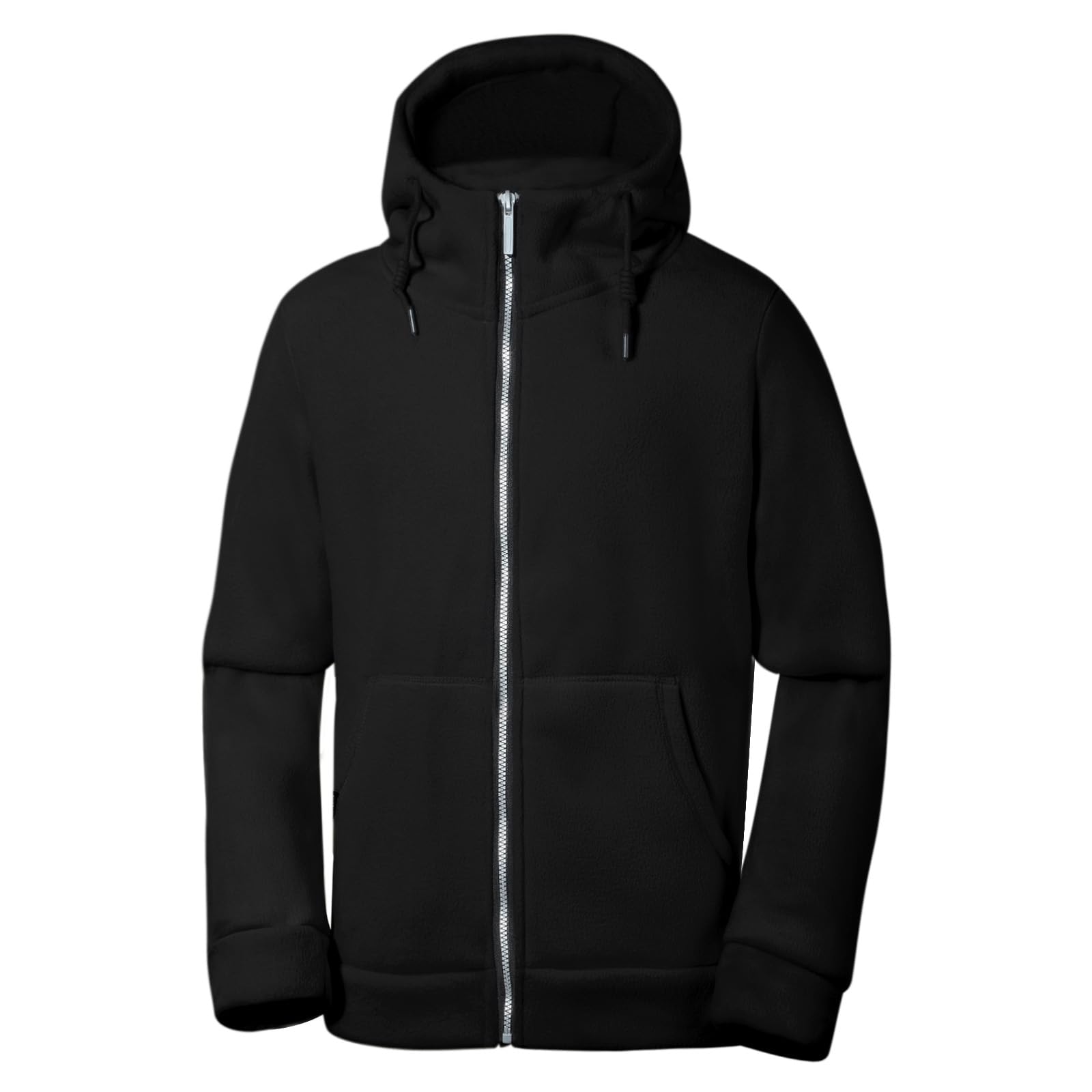 BWBIKE Sudaderas con Capucha y Cremallera Completa para Mujer Forradas en Vellón Acogedoras Manga Larga Sudaderas Gruesas Chaqueta Casual Suave y Cálida Ropa Exterior con Capucha