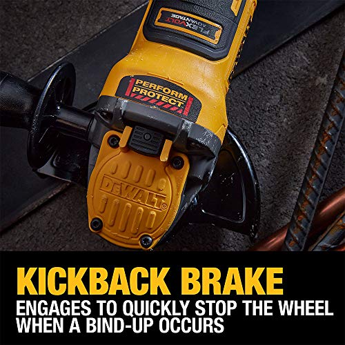 DEWALT FLEXVOLT ADVANTAGE 20V MAX Angle Grinder, Paddle Switch, 4-1/2-Inch to 5-Inch, Tool Only (DCG416B)