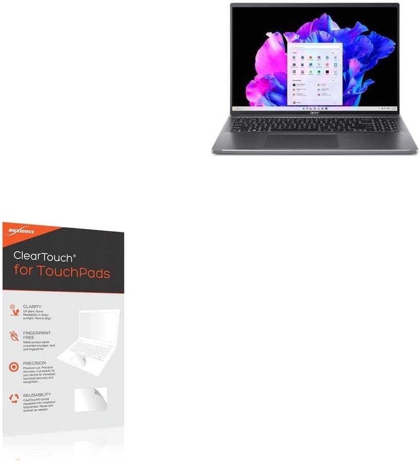 BoxWave Touchpad Protector Compatible with Acer Swift Go 16 - ClearTouch for Touchpad (2-Pack), Pad Protector Shield Cover Film Skin