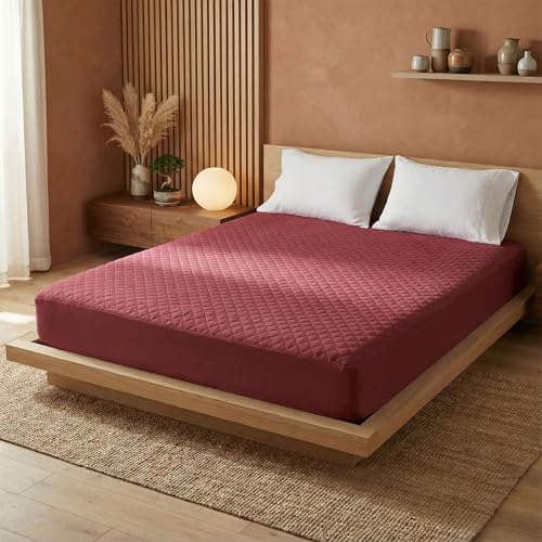 Image of SleepyCat Quilted Mattress Protector | Soft Quilted Comfort | Waterproof Backing | Everyday Mattress Protection | Multiple Sizes |(King Size, 72x72 Inches)