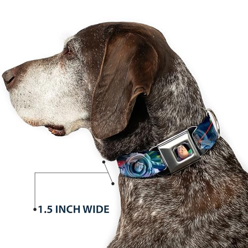 Collier de chien Buzz l'Éclair robuste anti-irritation noir Buckle Down - 8