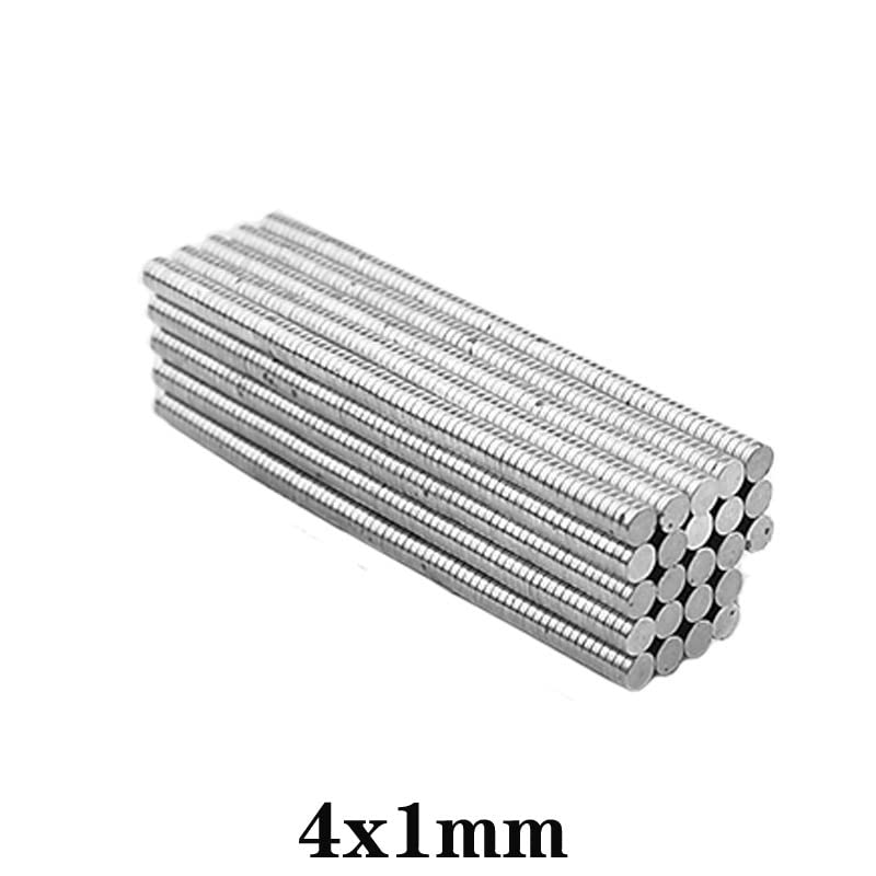 100~5000pcs 4x1 mm Mini Small Circular 4mmx1mm Neodymium Dia 4x1mm Permanent NdFeB disc 4 * 1 mm Magnet(3000PCS)