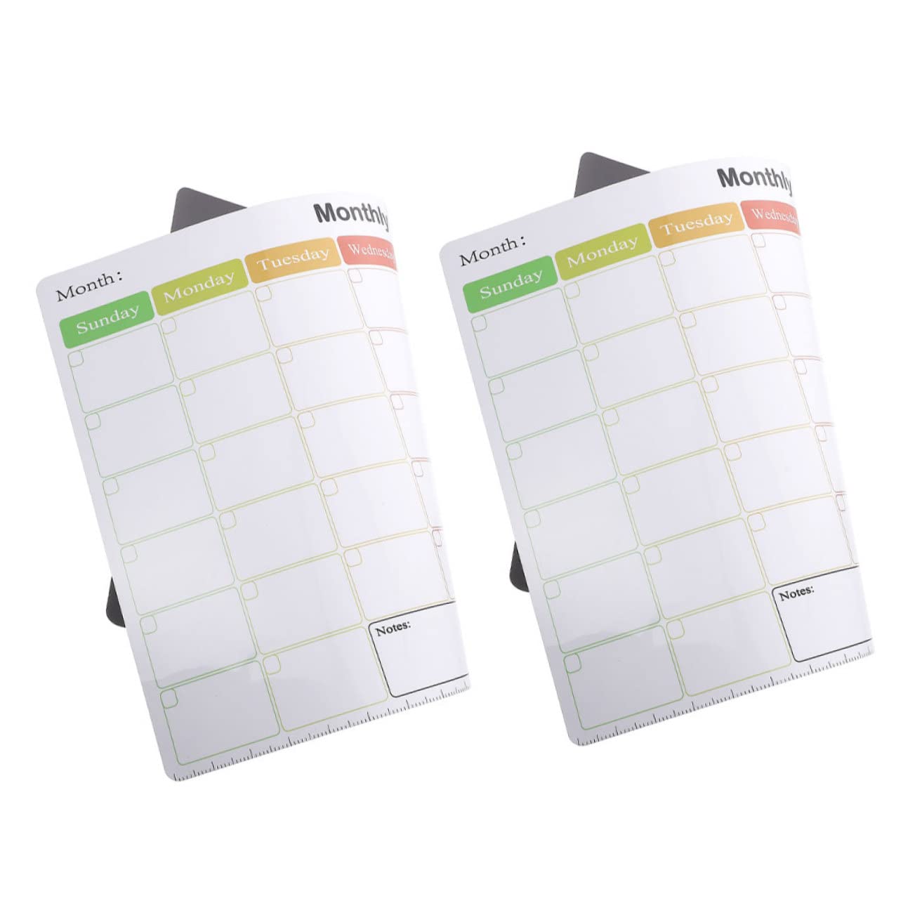 VILLCASE Calendario Magnético Nevera 2 Piezas Pizarra para Planificador Semanal