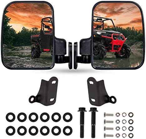 Buy Polaris Ranger UTV Side View Mirror Set, Heavy Duty, Large Size In