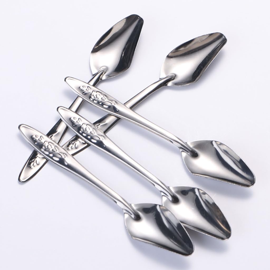 GANYKQ 10pcs Baby Bird Feeding Spoons Parrots Feeder Spoons Stainless Steel Hand Feeding Spoons for Lovebirds Budgies Cockatiel