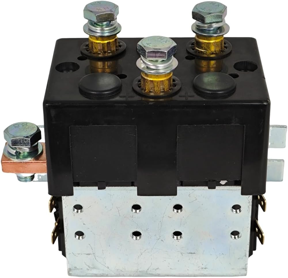 XYZIL DC182 24V 200A Forward Reverse Contactor Solenoid Compatible with Albright DC182-102 DC182-3 Reversing Forklift Truck with Integral Bracket