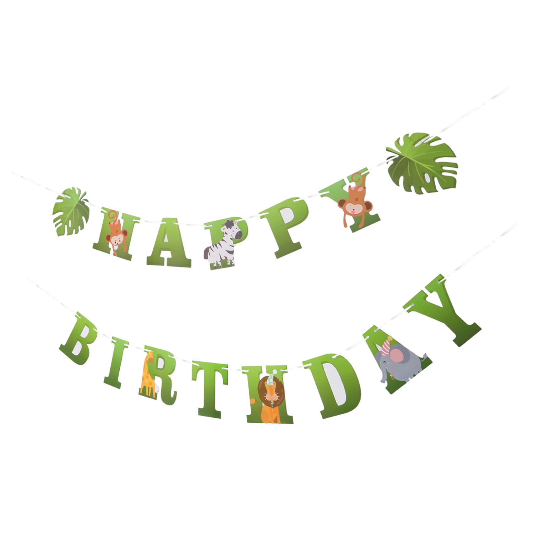 Alasum 5juegos Banner De Cumpleaños De Animales Coloridos Para Fiesta Infantil Decoraciones De Fiesta De Tema Jungle Banderín De Feliz Cumpleaños Para Celebraciones De Niño Niña y