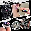 TOAOB 20pcs Glass Dragon Eyes Safety Eyes 16mm Glow in The Dark Assorted Colors Flatback Dome Cabochons with Disks Shank and Washers for Animals Amigurumis Crochet Making #2