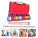 HEALSOPTHY 25-Tone Metal Xylophone Musical Instrument for Boys and Girls Educational Music Toy for Early Learning Red with Mallets Cognitive Development Suitable for Toddlers and Children