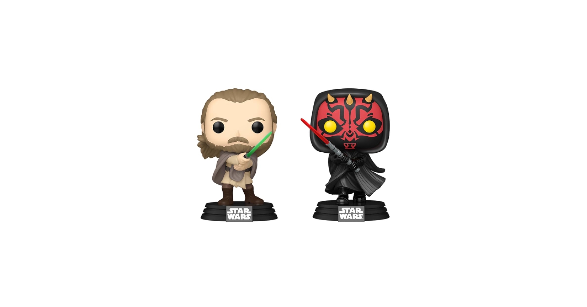 FUNKO POP! スターウォーズ　クワイ＝ガン・ジン vs ダースモール Amazon.com: Funko Pop! Star Wars: Qui-Gon Jinn vs Darth Maul
